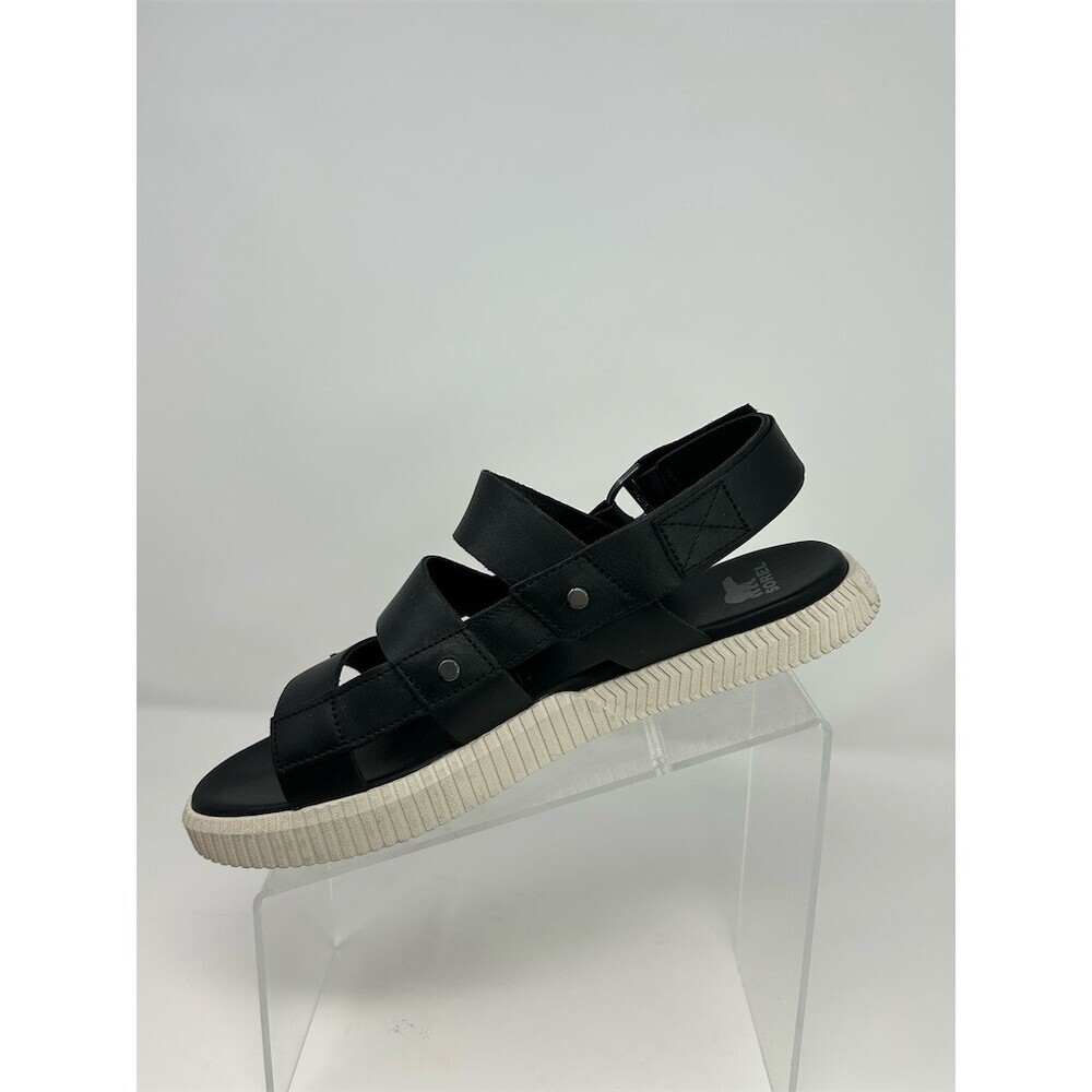 SOREL ONA Ave Womens Slingback Flat Sandals Black Strappy Open Toe Size 10 - Picture 4 of 13